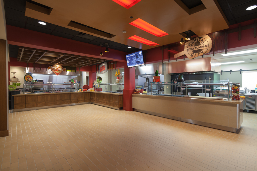 Food stations at Carson's Market