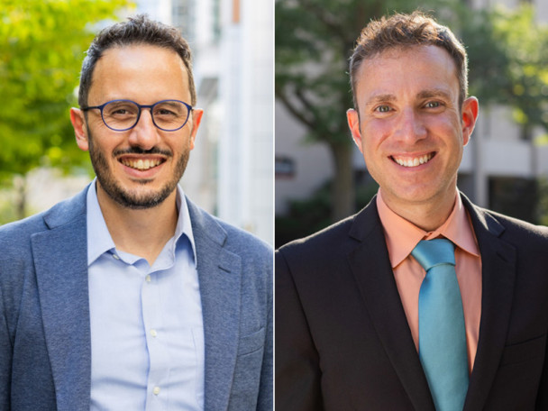 Photo portraits of Sébastien Phillipe and Ángel F. Adames Corraliza